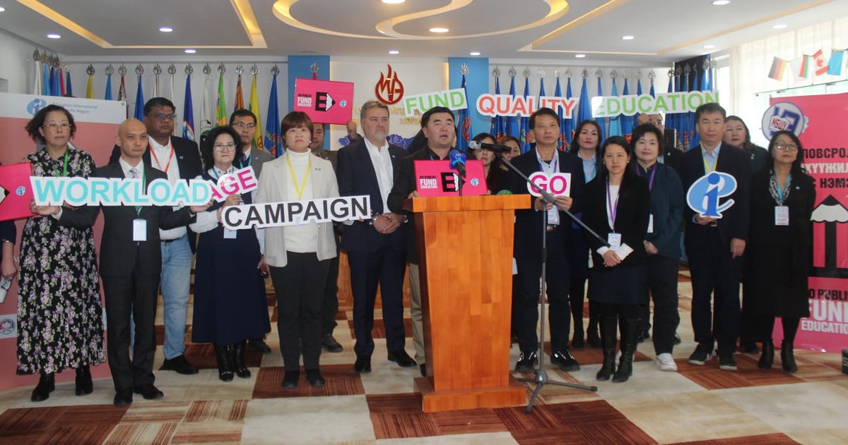 Education International (@eduint) on Twitter photo 📢 Education International's member organizations in North Asia are committed to the #GoPublic #FundEducation campaign.
Top priorities: teacher pay, workload, and well-being. 👩🏽🏫👨🏽🏫🏫
Urgent action needed on teacher recruitment and retention!
<a href="/eduintAP/">Education International Asia-Pacific Region</a>
➡️ eiie.io/3UdKRxb 📢 Education International's member organizations in North Asia are committed to the #GoPublic #FundEducation campaign.
Top priorities: teacher pay, workload, and well-being. 👩🏽🏫👨🏽🏫🏫
Urgent action needed on teacher recruitment and retention!
<a href="/eduintAP/">Education International Asia-Pacific Region</a>
➡️ eiie.io/3UdKRxb