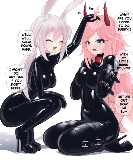 Bnuuy playing with friends~
commission from @NocnaZofia~ thank you ♪ 