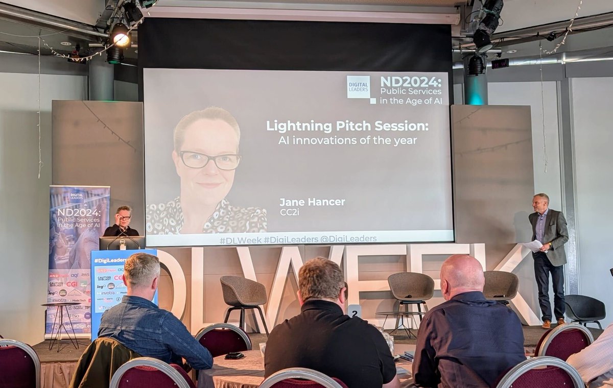 CC2i_'s tweet photo. Did you catch our very own Jane Hancer discussing our AI Collaboration at @DigiLeaders  week

#DLWeek https://t.co/GD8kS5vPxM
