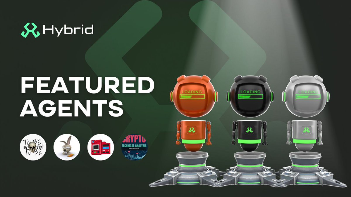 BuildOnHybrid's tweet image. We've selected some standout AI Agents from the thousands created on Hybrid, now featured for their creativity and utility.
Want to earn a spot in the 'Featured Agents' section? Build something truly great and refreshing that adds real value, and you could be next.
Here's a…