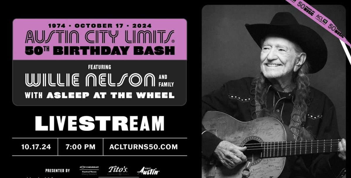 globalimagework's tweet photo. 🎸Celebrating 50 years of @acltv  magic! This iconic music series has brought together legends and rising stars on one stage, making history in the heart of Texas. Tune in to the special  live-streaming event on YouTube for performances that have defined American music culture🎶 https://t.co/iMf9HzVR6F