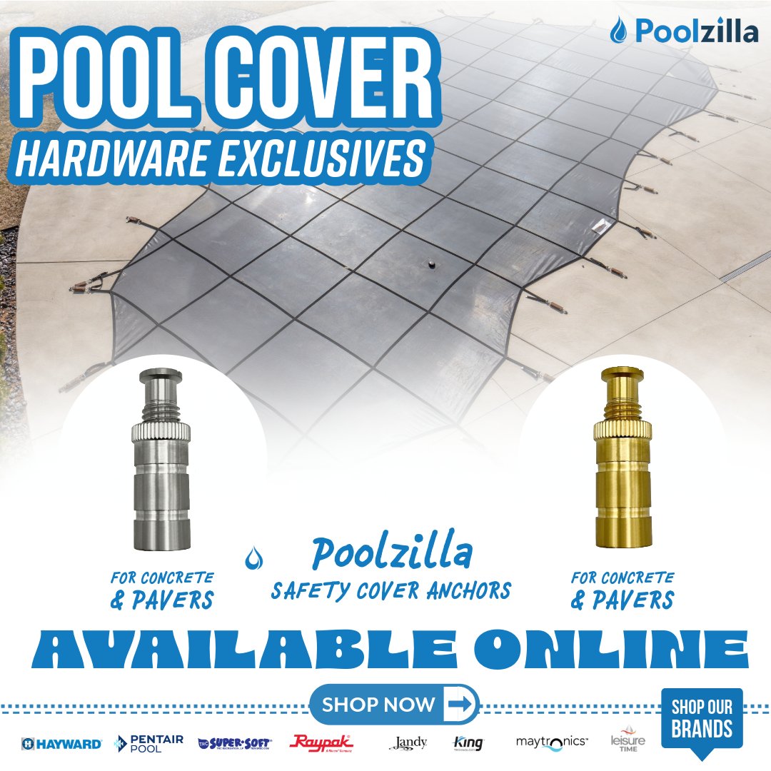 poolzilla_us's tweet image. 🌊 **HOT PRODUCT ALERT** 🌟

✨ Stainless Steel OR Brass.
✨ For Concrete &amp;amp; Pavers.
✨ Water-Resistant Properties.
✨ Reusable.

📅 Dive In 👉 poolzilla.com/Cover-Hardware…

📲 #Poolzilla #IngroundPool #PoolSupplies #PoolAnchor #PoolSafetyCover #PoolTools #PoolSupplies #PoolStore