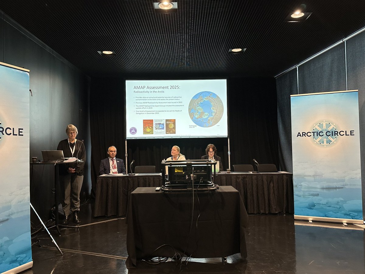 Arctic Council (@arcticcouncil) on Twitter photo Radioactivity from both human activities & natural sources are a concern in the Arctic.
At #Assembly 2024 <a href="/AMAP_Arctic/">AMAP</a> & <a href="/EPPR_Arctic/">Emergency Prevention, Preparedness and Response</a> spoke about radiation in the Arctic as well as increasing risks for incidents. Stay tuned: both Working Groups will have new reports in 2025. Radioactivity from both human activities & natural sources are a concern in the Arctic.
At #Assembly 2024 <a href="/AMAP_Arctic/">AMAP</a> & <a href="/EPPR_Arctic/">Emergency Prevention, Preparedness and Response</a> spoke about radiation in the Arctic as well as increasing risks for incidents. Stay tuned: both Working Groups will have new reports in 2025.