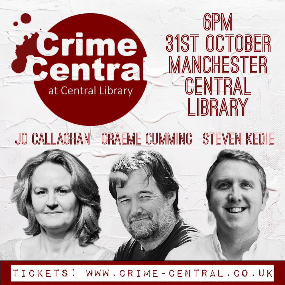 Rob Parker (@robparkerauthor) on Twitter photo Spooky season hits Manchester Central Library with <a href="/CrimeCentral_/">Crime Central Manchester</a> and <a href="/MancLibraries/">Manchester Libraries</a>, as we go all dark and (fictionally) criminal! Join me and ace guests <a href="/JoCallaghanKat/">Jo Callaghan</a>, <a href="/GraemeCumming63/">Graeme Cumming</a> and <a href="/stevenkedie/">Steven Kedie</a> on Halloween for the grim goodness!
Hit crime-central.co.uk for tix! Spooky season hits Manchester Central Library with <a href="/CrimeCentral_/">Crime Central Manchester</a> and <a href="/MancLibraries/">Manchester Libraries</a>, as we go all dark and (fictionally) criminal! Join me and ace guests <a href="/JoCallaghanKat/">Jo Callaghan</a>, <a href="/GraemeCumming63/">Graeme Cumming</a> and <a href="/stevenkedie/">Steven Kedie</a> on Halloween for the grim goodness!
Hit crime-central.co.uk for tix!