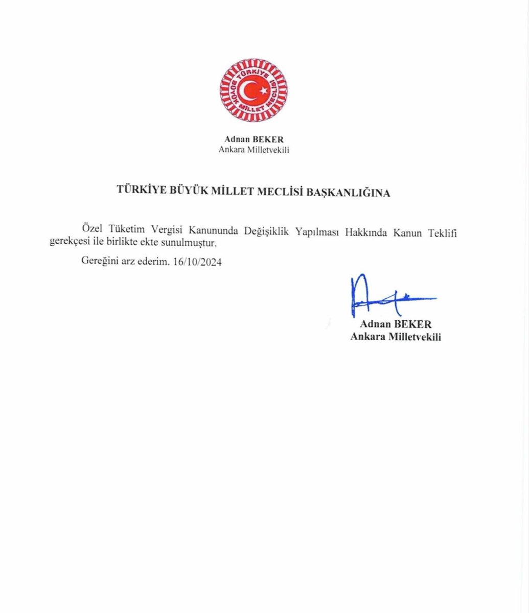 AdnanBekerr's tweet photo. 📍Şehir içi toplu taşıma ve ticari yük taşımacılığı faaliyetlerinde kullanılan taşıtların ÖTV ödenmeksizin modernize edilmesine yönelik kanun teklifimizi TBMM Başkanlığına sunduk.

Teklifimiz ile taksi, dolmuş, minibüs-midibüs, servis, özel halk otobüsü, belediye otobüsü, kamyon, kamyonet ve tırların yenilenerek;

✅Şehir içi ulaşımda güvenlik ve konforun artırılması,
✅Trafik yoğunluğunun azalması,
✅Yük taşımacılığı hacminin artırılarak ekonomik büyümenin desteklenmesi,
✅Yakıt verimliliği sağlanarak çevre kirliliğinin azaltılması amaçlanmaktadır.

Vatandaşlarımızın ve esnafımızın sesi olmaya devam edeceğiz.