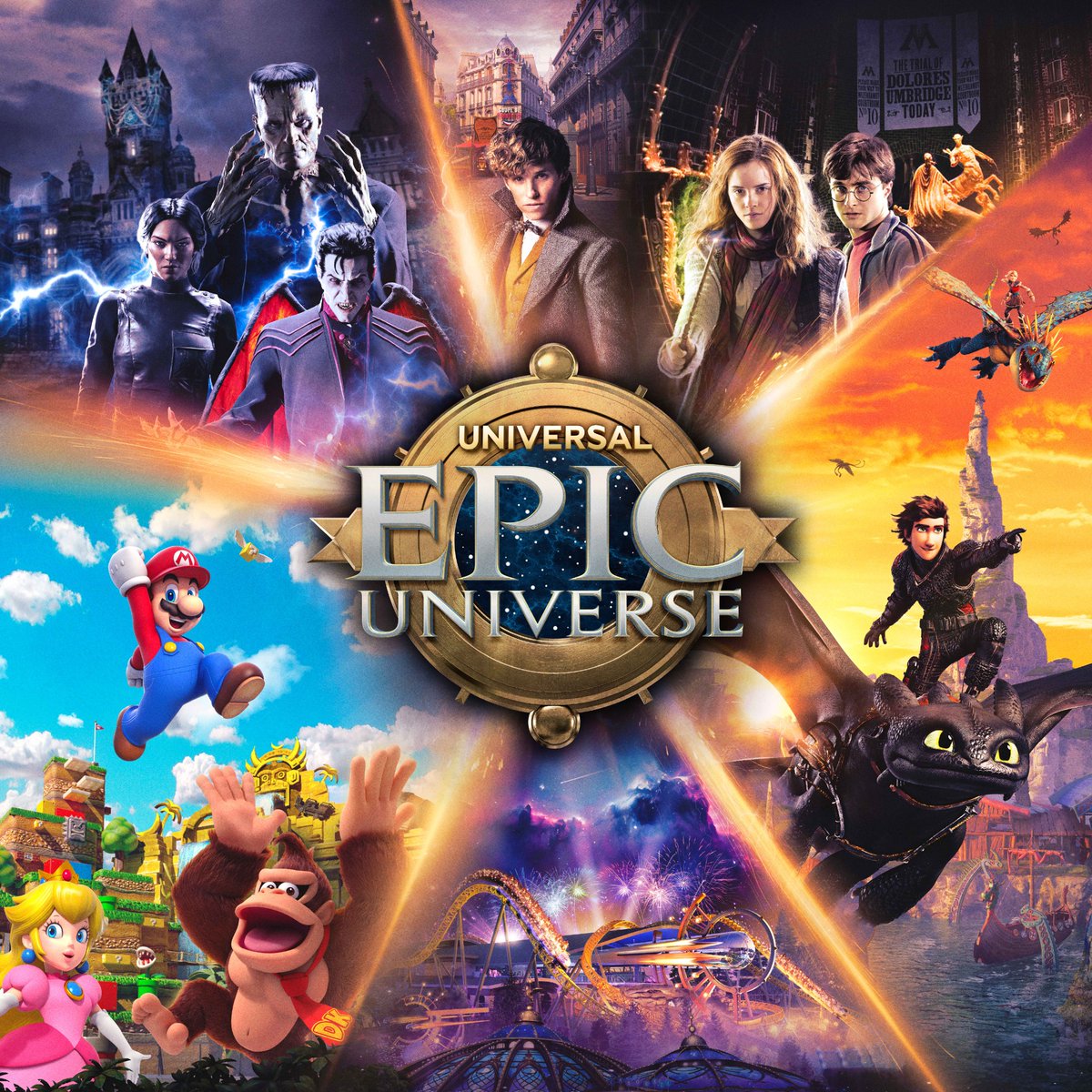 Revealed! 22 May, 2025 is the official Grand Opening of Universal Epic Universe theme park at Universal Orlando Resort. Select tickets will go on sale 22 October. #EpicUniverse

Find out the more here - bit.ly/4hktKUi
