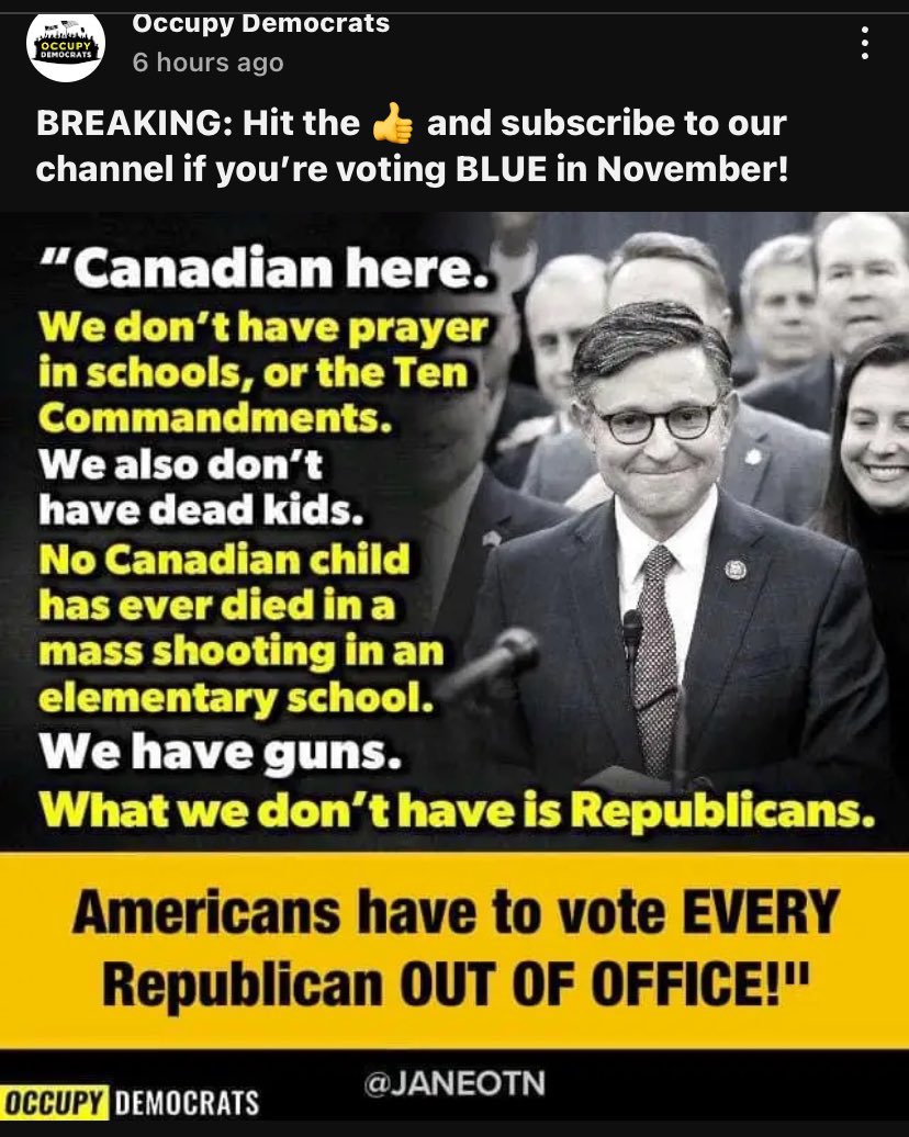 youbeyou18's tweet image. Republicans Refuse to Take Donald Trump's Violent Rhetoric Seriously youtube.com/shorts/K_pTION… via @YouTube @GlennYoungkin #GOPDomesticTerrorists #VoteBlueToStopACriminalDictator #MAGAIsCollapsing #MAGAisViolenceAgainstWomen #VoteBlueToEndTheHate #VoteBlueToSaveAmerica