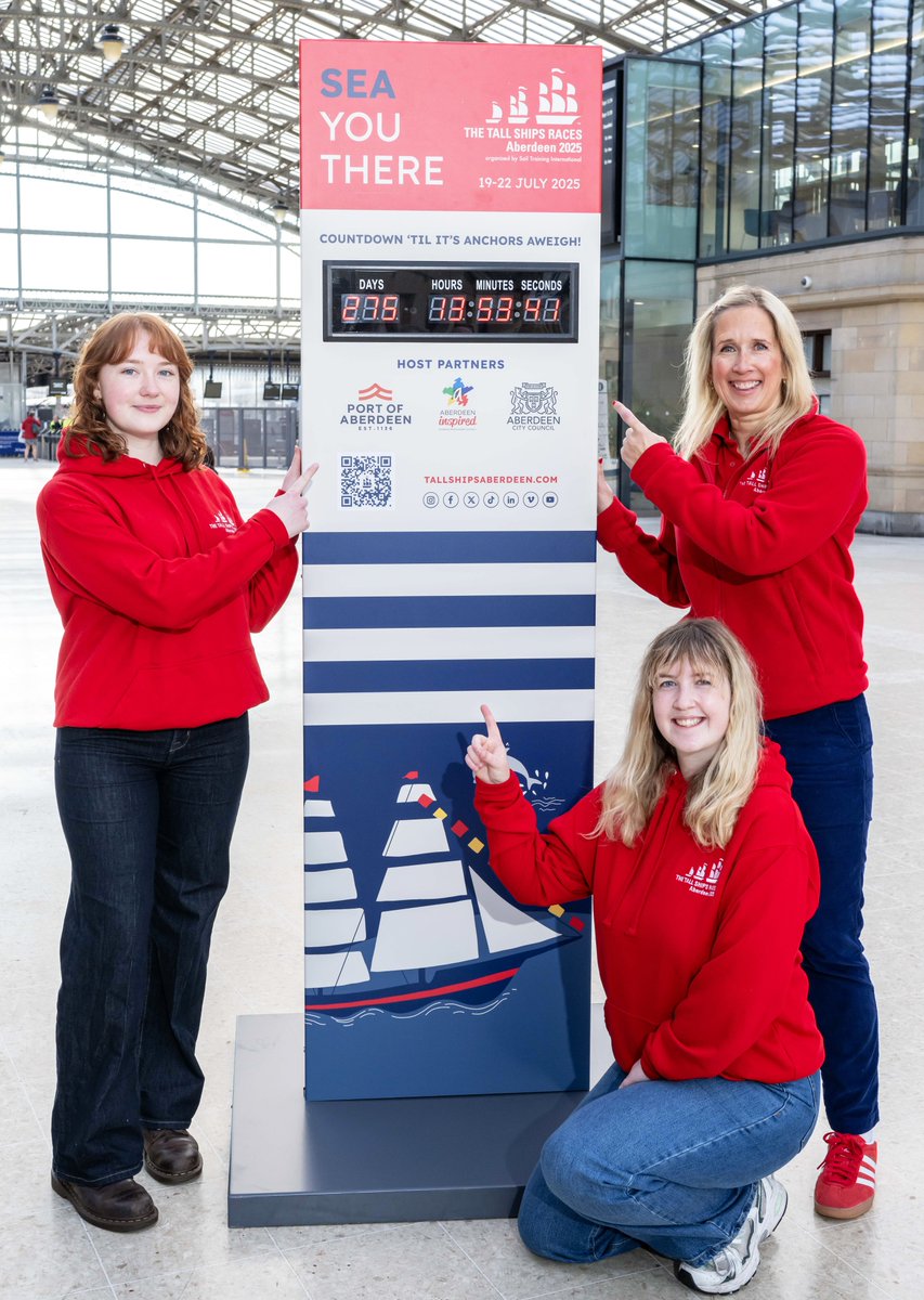 With only 275 days until The Tall Ships applications are now open for both volunteers and sail trainees to be part of Aberdeen’s biggest event for a generation.

Trainees  can apply online here [orlo.uk/J9UpG

Volunteers can apply online here [orlo.uk/CpjVa]