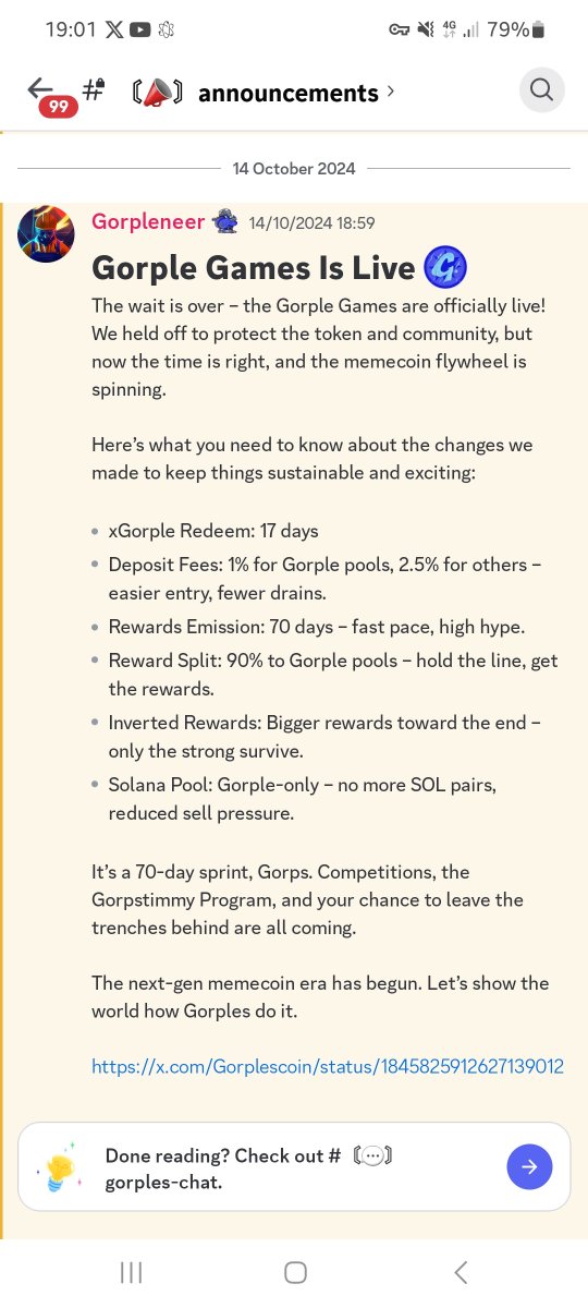 <a href="/MustStopMurad/">Murad 💹🧲</a> @Gorplescoin You shouldn't miss this project one of the important phase is already started few days ago which is called (FINANCIAL GAME) . 
Visit their social handles and website for joining the game.

gorplescoin.xyz

#Gorple #GorpGorp #EntangleFi