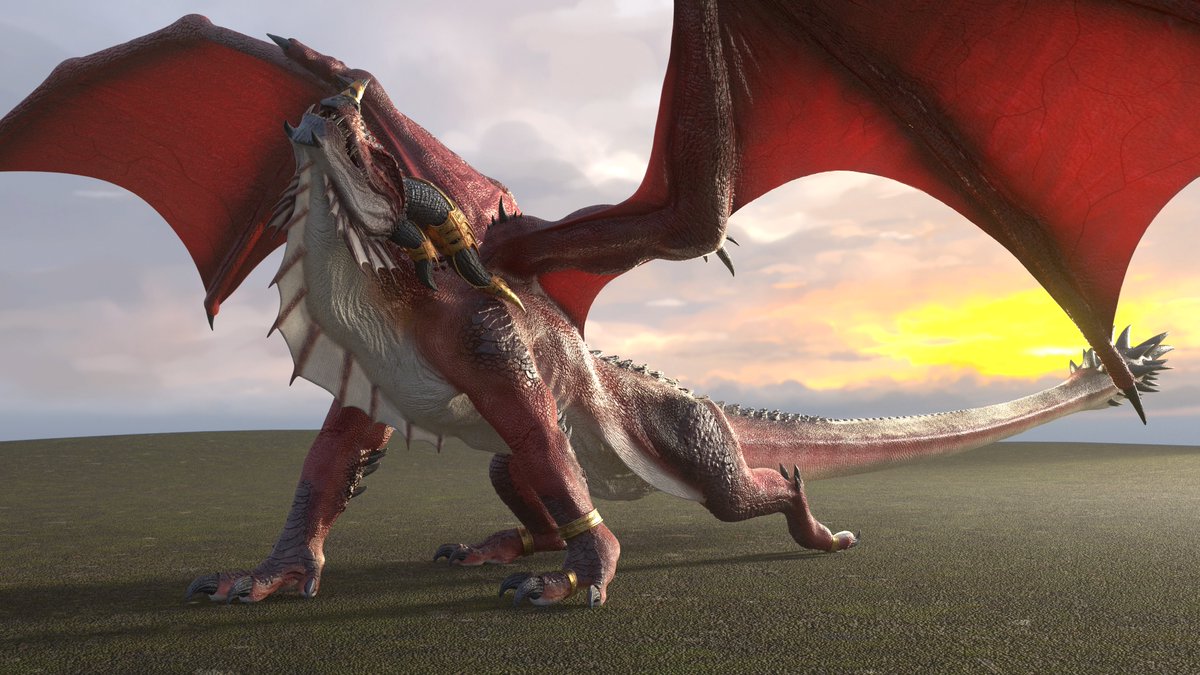 Sheryno11's tweet photo. Morning stretch is important. Especially for dragon like Alexstrasza! All those muscles and bones need some stretch in case they'll require some action! https://t.co/pyf0rf2rZL