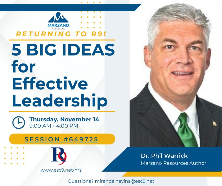 Region 9 HRS (@r9_hrs) on Twitter photo If you have not registered, please get your seat reserved for a great day of learning with Dr. Phil Warrick. <a href="/MirandaHavins/">Miranda Havins</a> <a href="/Region9ESC/">Region 9 ESC</a> <a href="/anGbetts/">Angie Betts</a> If you have not registered, please get your seat reserved for a great day of learning with Dr. Phil Warrick. <a href="/MirandaHavins/">Miranda Havins</a> <a href="/Region9ESC/">Region 9 ESC</a> <a href="/anGbetts/">Angie Betts</a>