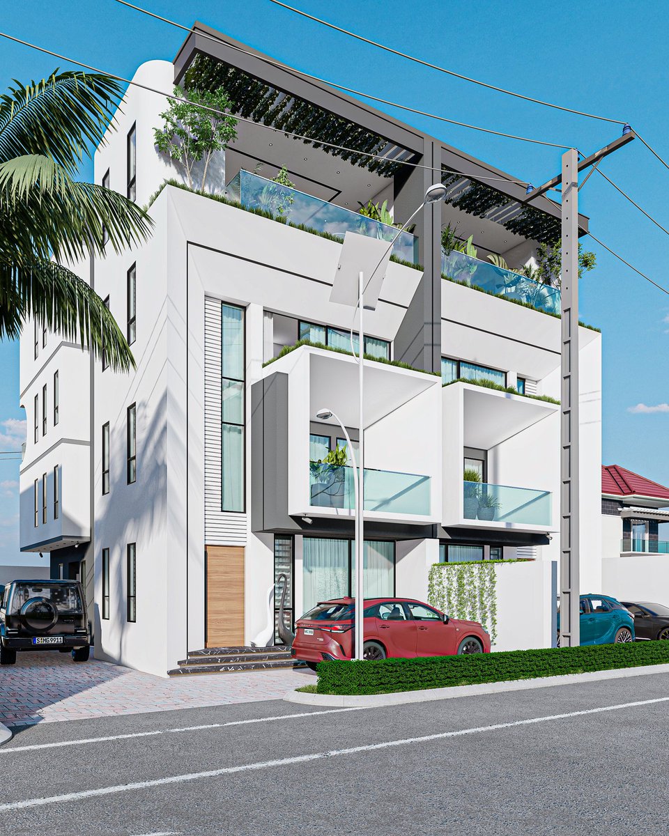 GodswillPepple2's tweet photo. This beautiful Masterpiece of 2 units of 6bedroom Terraces will be gracing the Guzape neighborhood in Abuja.
My Love for Alignment of Straight Lines transcends what I was thought in mathematics back in Secondary school 🏫🎒.....
#MasterBaker 👷🚧🏗️ https://t.co/gyufikHxC1