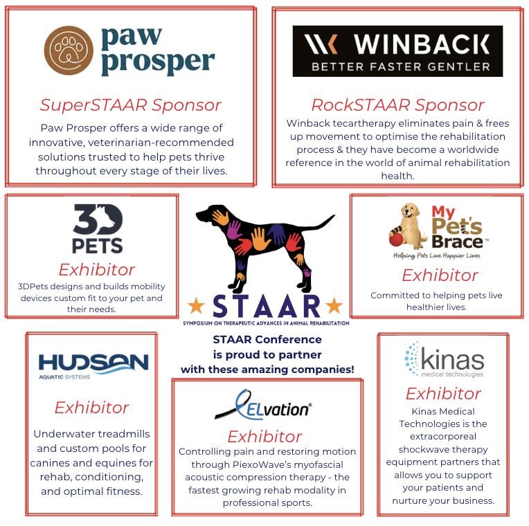 VitalVet4Pets's tweet photo. STAAR Conference has been providing interactive, practical and continuing education for veterinary professionals and rehabilitation specialists since 2010. Visit https://t.co/uWNjgSMUIl today to learn more. @staarconference #petrehabilitation #petrehab #petmobility #STAAR https://t.co/wBLNoopr0n