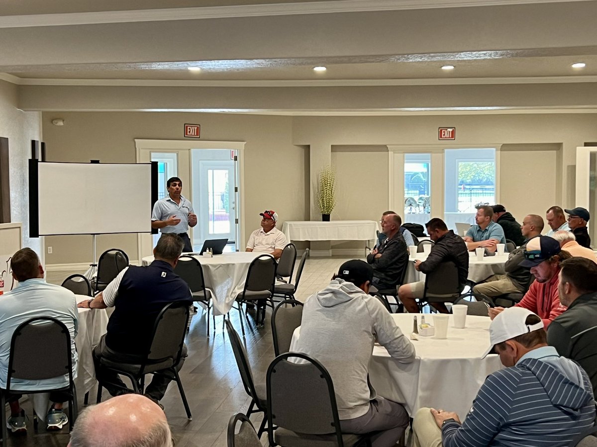 OKGCSA's tweet photo. This Tuesday we had our annual meeting/championship at Indian Springs. We would like to thank @heritageppg ,@GolfsoupJones , and Indian Springs for sponsoring and hosting !! Very tough conditions #firmandfast and the host SOUP won the event!! Congrats!! https://t.co/MQgLuVgSly