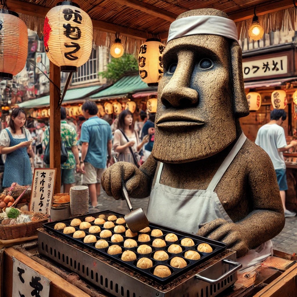 KokoiroLearning's tweet photo. たこ焼きモヤイ🗿🐙 https://t.co/0T4drEgVsM