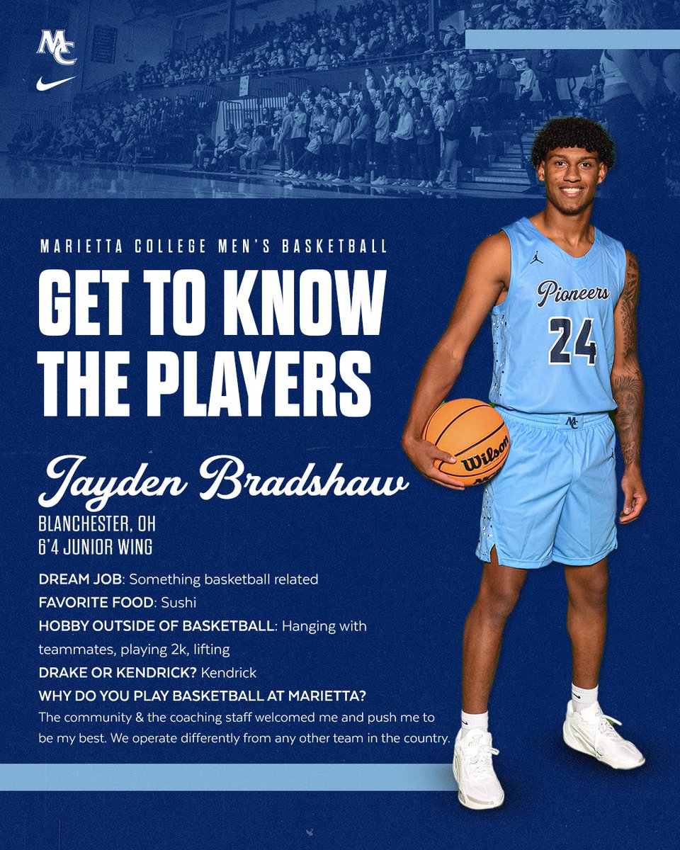 MC_Pioneerhoops's tweet photo. Our next returner is Junior wing from Blanchester, OH: Jayden Bradshaw! He’s set to make a great impact on both sides of the floor this season!! https://t.co/OurFHtKR8B