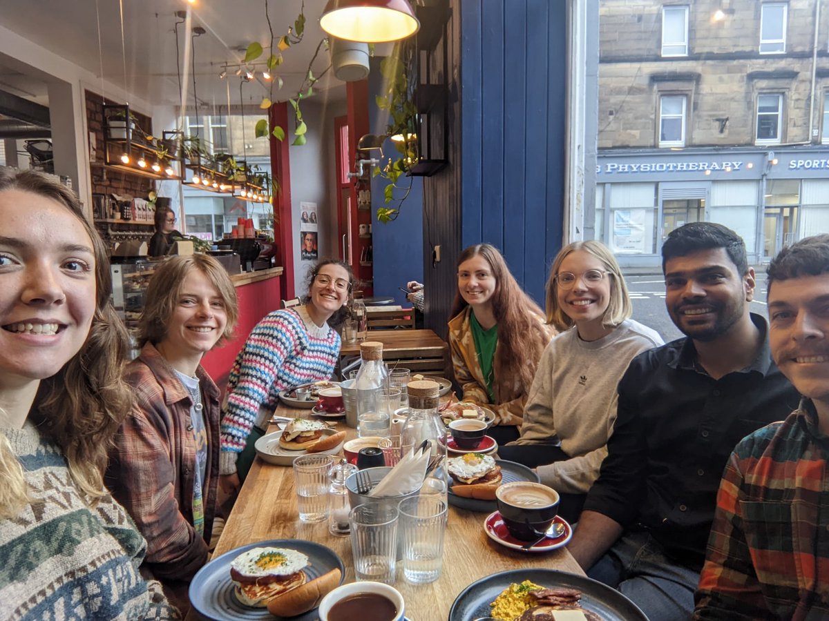 ruthwrightINNS's tweet photo. Lovely to catch up with the other @StirBES PhDs going into 2nd year for brunch yesterday! https://t.co/KfnerzGuGA
