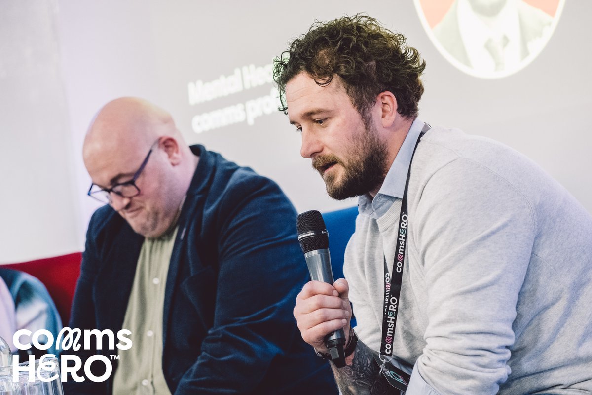 Nina Piotrowska chats with Karl Connor and Connor Smith about improving mental health at work at #CommsHero 2024.