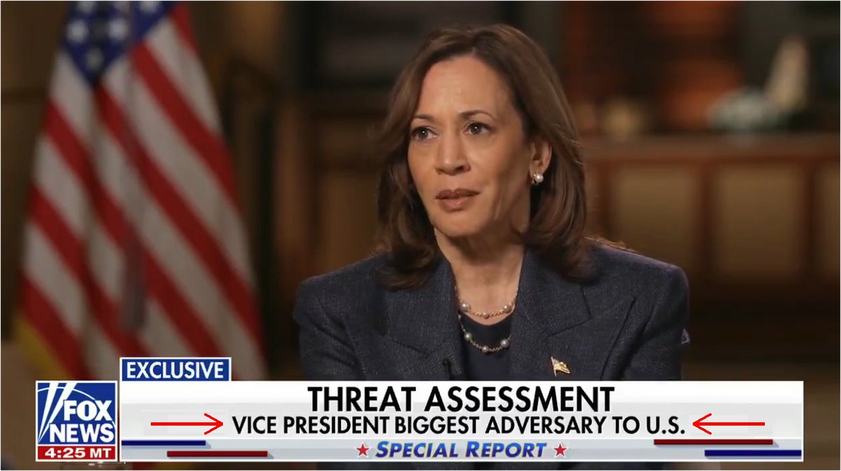 helicopterpage's tweet image. The #HarrisInterview was a total #ShitShow.

Harris proved she is the biggest threat to the United States.