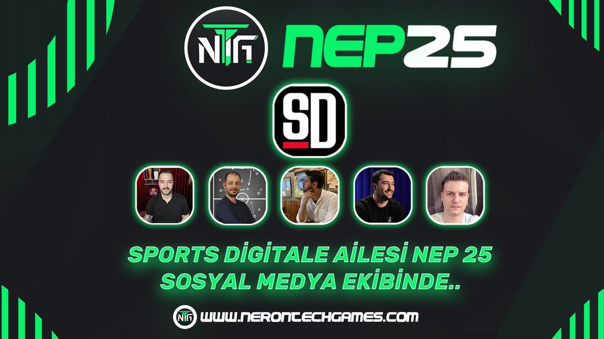 🔥SON DAKİKA🔥 

FUTBOLUN SİMGELERİ SPORTS DİGİTALE AİLESİ GÜÇLÜ KADROSUYLA!!!!!!!!!!!!
<a href="/yagosabuncuoglu/">Yağız Sabuncuoğlu</a> <a href="/hikmetpinarbas/">Hikmet Pınarbaş</a> <a href="/nikoskrijelj/">Niko Yenibayrak</a> <a href="/ogulcan_akce/">Oğulcan Akçe</a> <a href="/resatcan_ozbdak/">Reşat Can Özbudak</a> <a href="/SportsDigitale/">Sports Digitale</a> NEP 25 Sosyal Medya Ekibinde!