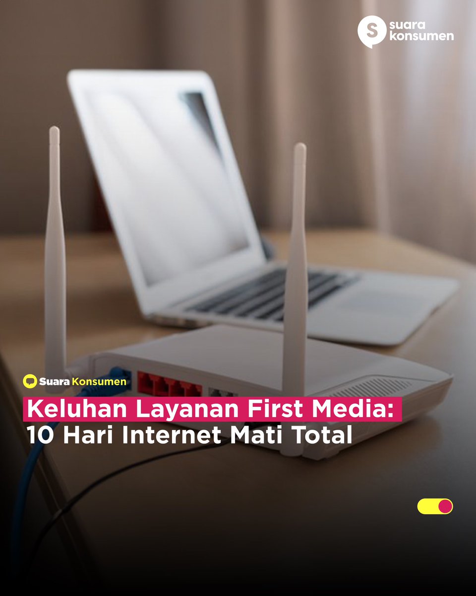 suarakonsumen_'s tweet photo. Peningkatan kualitas layanan internet dibutuhkan untuk mendukung produktivitas, terutama bagi pelanggan yang WFH. Namun, pelanggan @FirstMediaWorld justru mengalami sebaliknya. Selama 10 hari, jaringan internet mati total.

Selengkapnya kunjungi laman https://t.co/yvQnwi5IHx https://t.co/xOy1PUxjGi