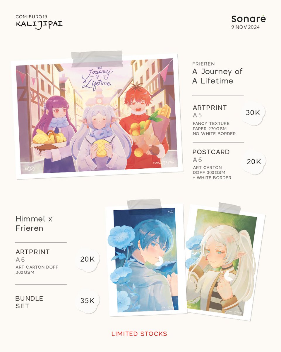 kalijipai's tweet photo. ★ VERY LIMITED STOCKS ★
🍡 Frieren & Himmel
🍓Genshin Impact
🍥 Work Life Balance (Original)
#comifuro19catalogue #c19catalogue #cf19 https://t.co/sRPHbMIMFX