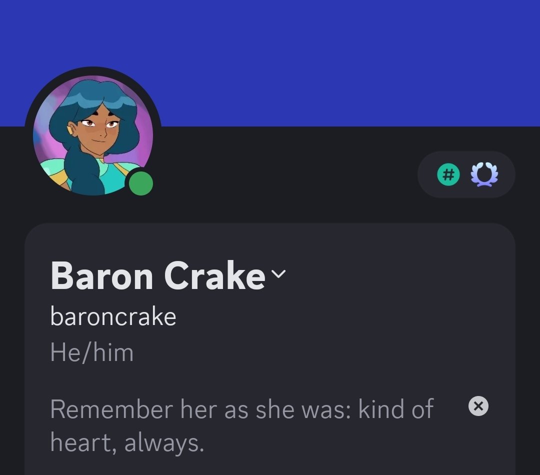 Baron Crake, Holder of Fate tweet media