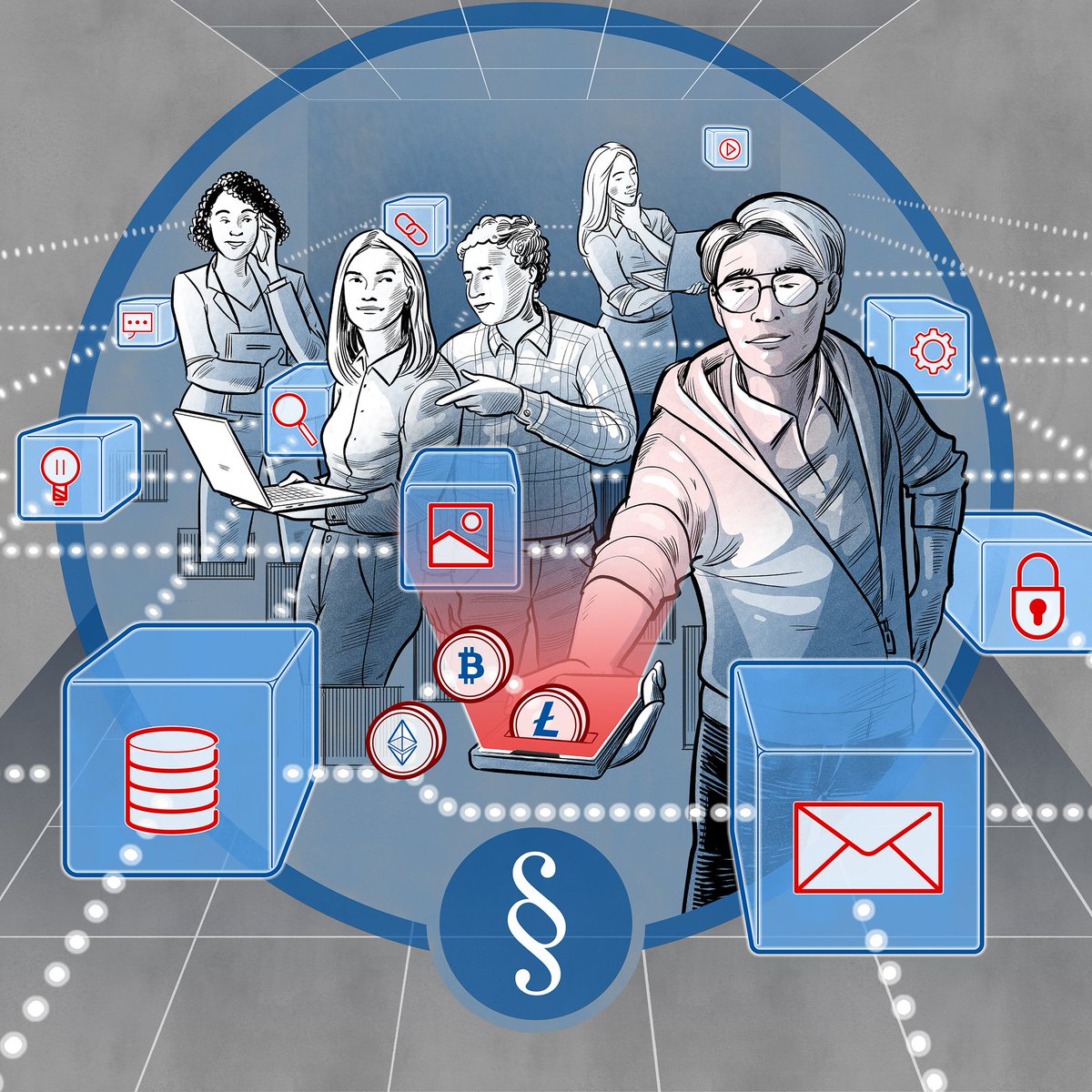 Tokenisierung für #KMU &amp; #Startups: Das KrypToFi-Projekt von #UniMarburg und <a href="/TUDarmstadt/">TU Darmstadt</a> entwickelt ein Fortbildungsangebot, das Rechtssicherheit bei der Integration von Finanzprodukten in #Blockchain-Netzwerke bietet. uni-marburg.de/1DtYN9 Grafik: M Seifert