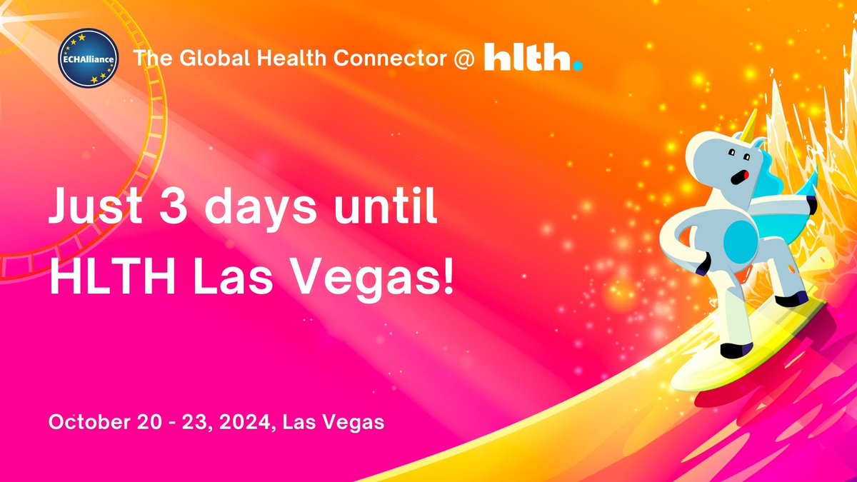 ECHAlliance's tweet photo. Do not forget our Partner Programme at @HLTHEVENT Las Vegas on Sunday 20 October! 

Three hours focused on Women’s Health, Healthy Ageing, and the transformative role of #data and #digital innovation.

Schedule the sessions you want to attend: https://t.co/UutXPes7jJ https://t.co/bORbP1UVvG