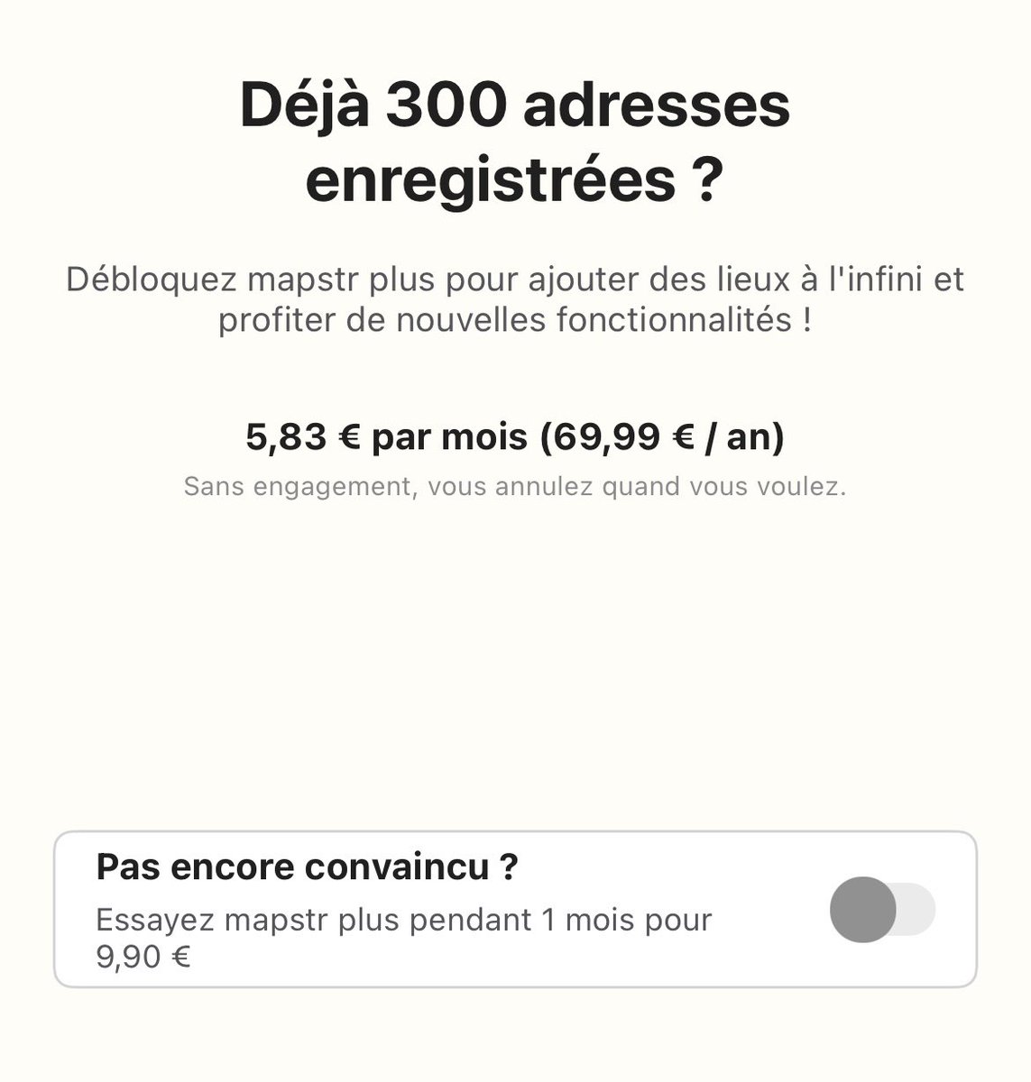 RoyWhittemore's tweet photo. @mapstr_app c’était ton pote unproblematic  qui était toujours de bons conseils, mais ça là, c’est la plus grosse trahison que j’ai jamais vécu. Go reporter toutes mes adresses sur Google map I guess vu que l’app est maintenant devenu inutile pour moi. 😪 https://t.co/B6NPt2jsnW