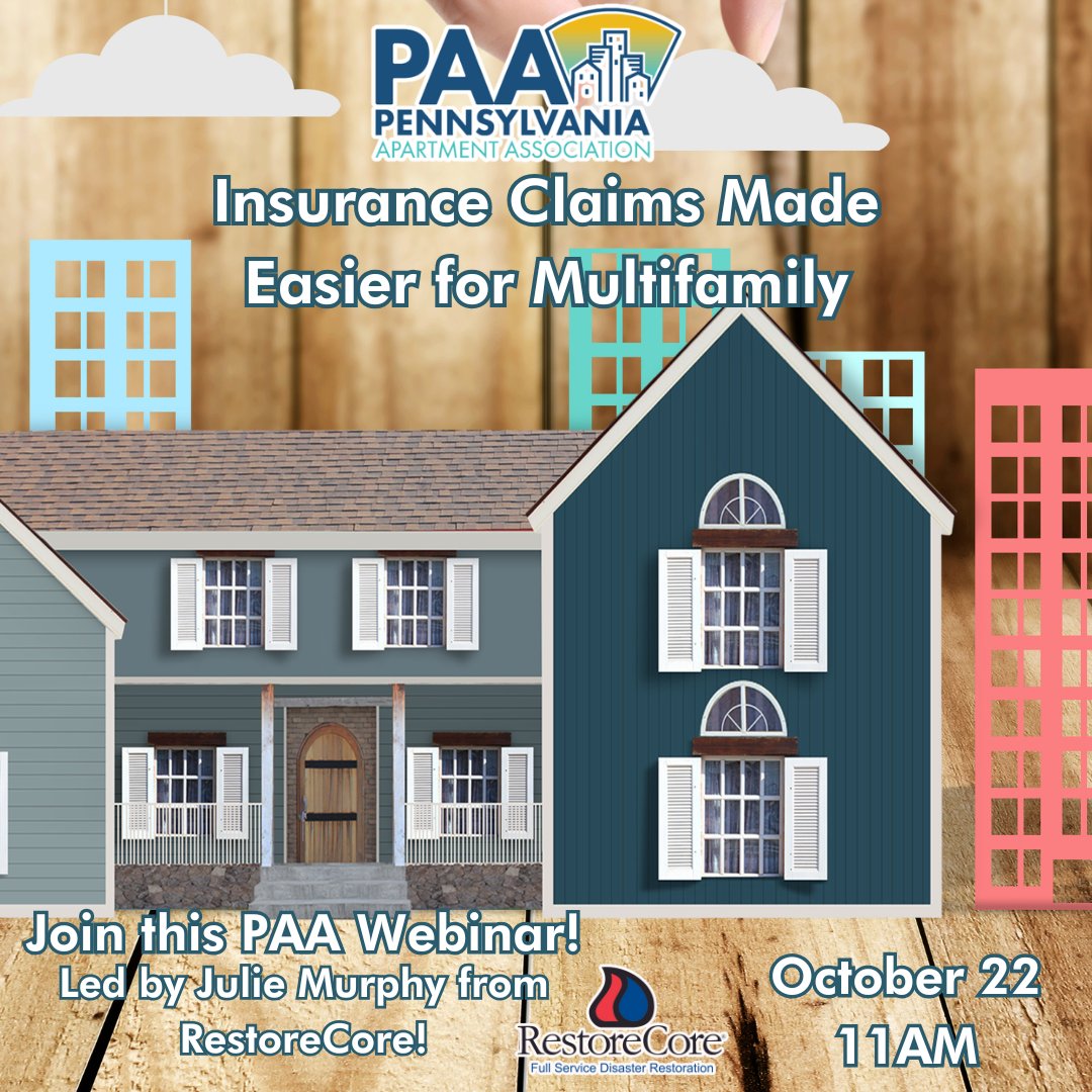 Join this #PAAWebinar to help make insurance claims easier for multifamily! Don't miss out on the chance to enhance your property management skills and protect your investments. 
REGISTER NOW: paahq.com/events/insuran…