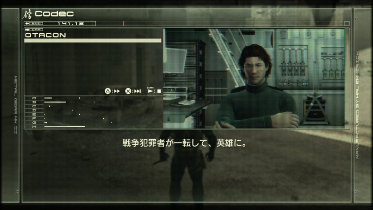 HEITAIs's tweet photo. MGS4でスネークがCQCを使える理由を説明する無線でビッグボスに関する話題が面白いんですよね

MSX2版MG/MG2を遊んだ古参プレイヤーはビッグボスが悪玉だと捉えているんですが、MGS3やMPOからメタルギアを遊んだ新規ユ���ザーは世界の危機を救ったネイキッドを英雄として好むの��メタ的に表現しています https://t.co/Rvs8wWLcHV