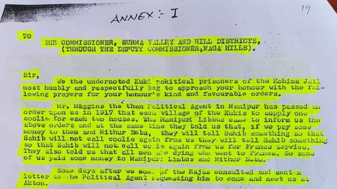 Paari_Athouba's tweet photo. The so-called “brave Kuki forefathers” tendering an apology and confessing the real cause of the Kuki Rebellion, or recently eulogised Anglo-Kuki War of 1917-1919, reflects an attempt to rewrite history.
THE GREATEST REVELATION FROM THEIR OWN WORDS.
Please all pseudo Indian Journalist and scholars and historians and all those X handles who have been posting today on the CONCOCTED DECEIVING ANGLO-KUKI WAR 1917-1919.

NO FURTHER ARGUMENTS PLEASE.