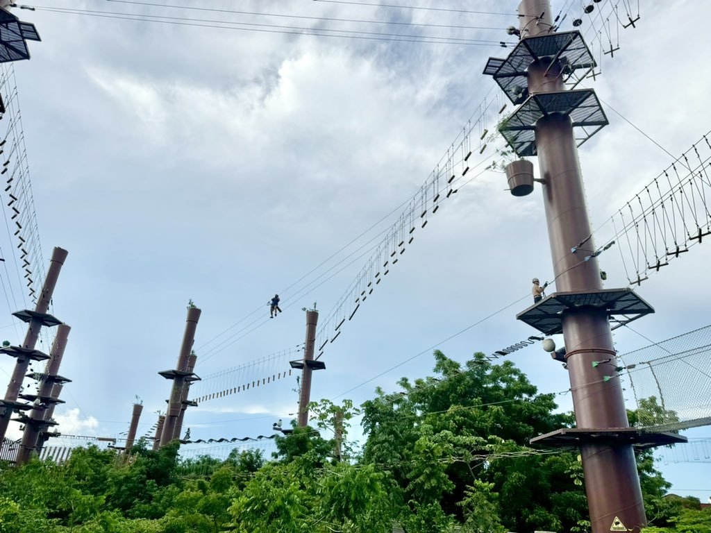 Chorouzu1017's tweet photo. それでもとりあえずショートカットの4区画だけ頑張って終点へ。
とてもじゃないけどLevel5なんて無理！
途中でやっぱり足がすくんで動けなくなってるおじさんもいましたが、しばらくするとスタッフがスルスルと凄い速さで近寄ってちゃんと救助してあげてました😅
#Xavage 
#Xcaret 
#メキシコ https://t.co/1G5xrawmYt