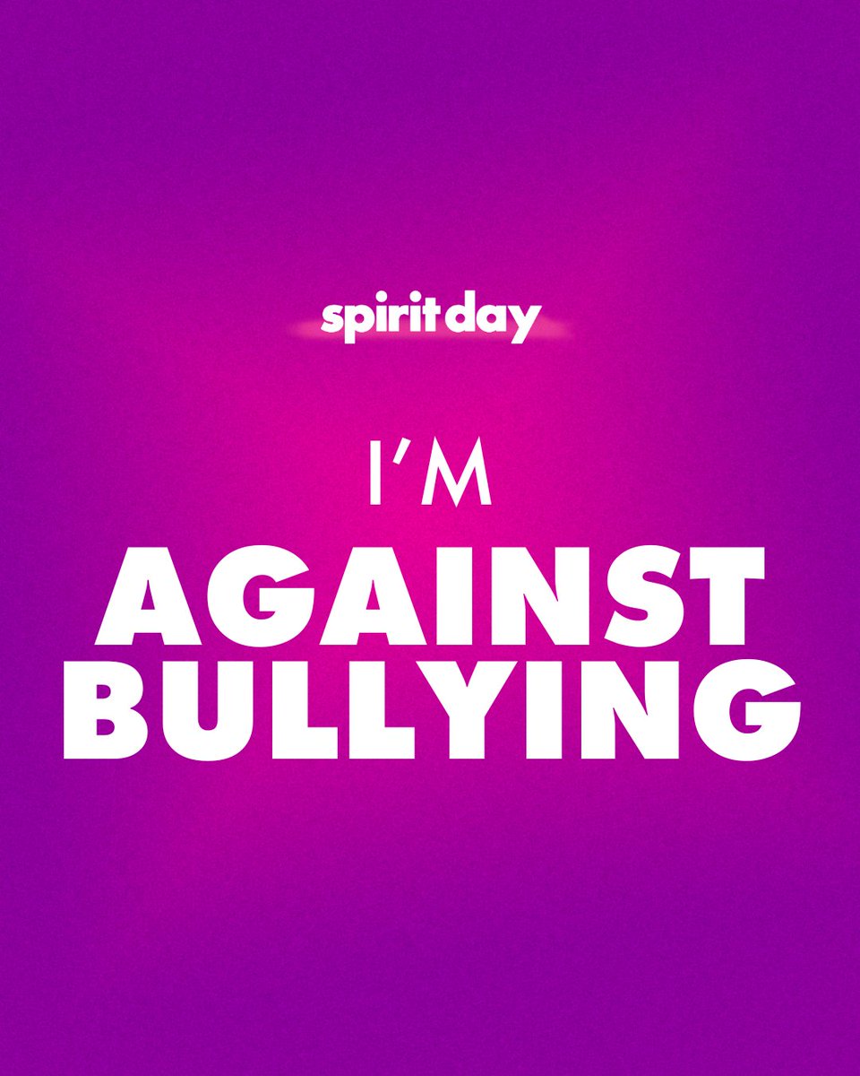 I'M AGAINST BULLYING 💜 #SpiritDay

(Don't be shy, share if you are too)