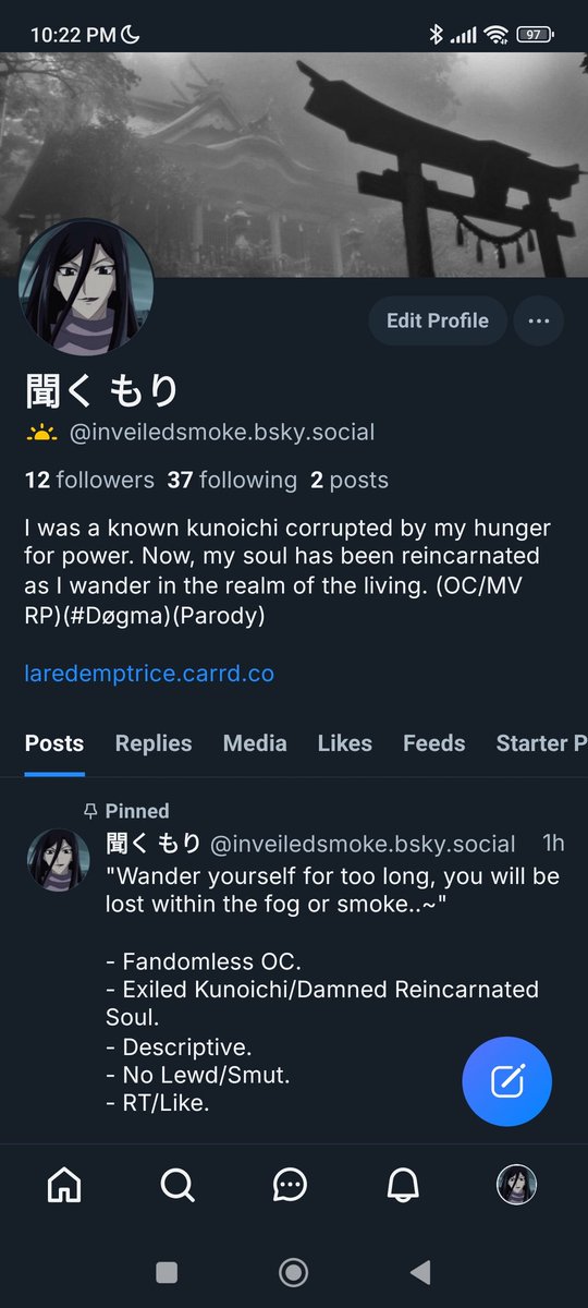 InVeiledSmoke's tweet photo. //The Damned Soul herself is now on Bluesky. Feel free to follow her there. https://t.co/iLW2JveOFk