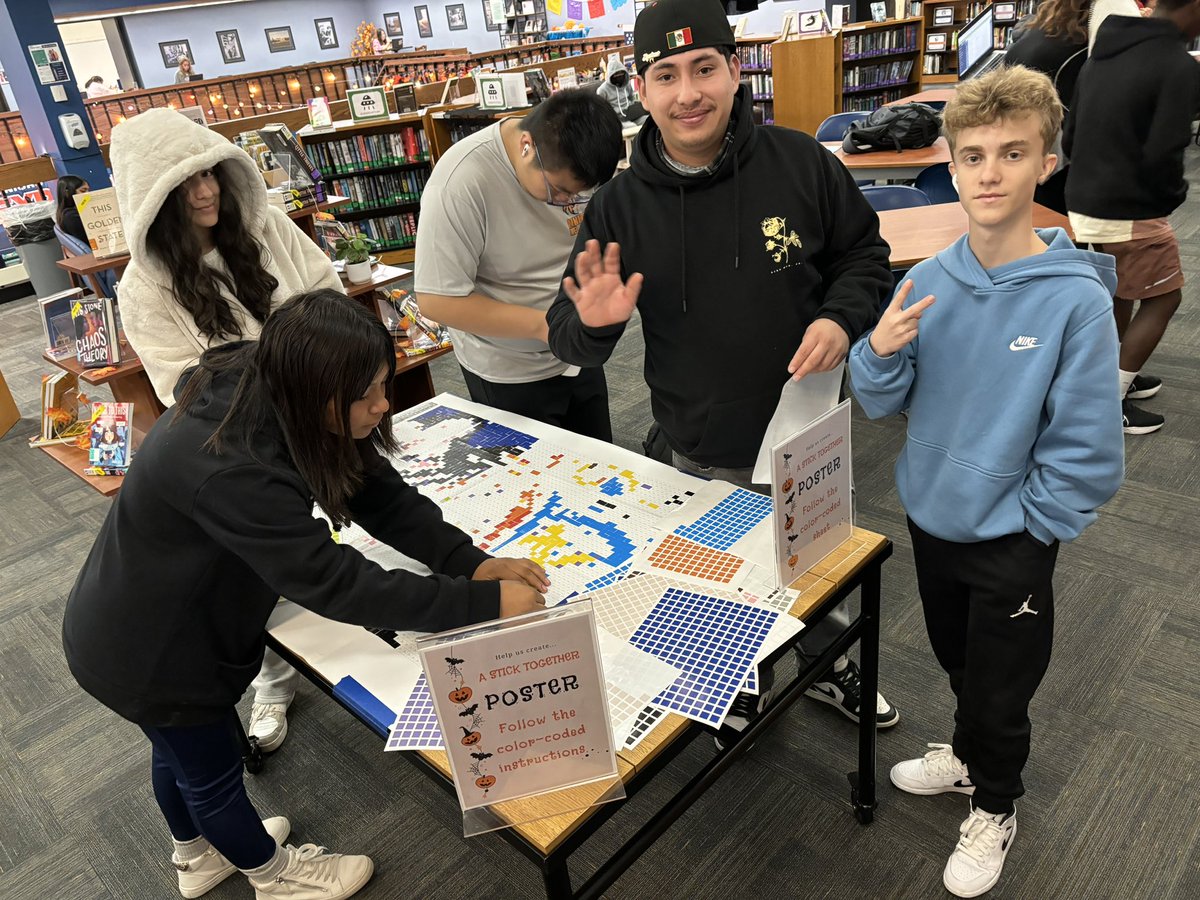 Come to the Upper Learning Commons to help make our <a href="/byStickTogether/">Demco StickTogether</a> poster! #letahuskieleadtheway