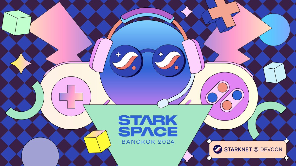 Gamers, assemble for Stark Space Bangkok at the Fig Lobby, Nov 11-15 🎮 

🕹️Level up your #Devcon2024 trip with immersive, community-led gaming experiences, including:

✅ 15 professional gamers on-site
✅ Gaming tournaments
✅ Game-themed parties
✅ Blockchain gaming &amp;