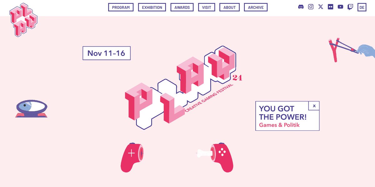 PLAY - Creative Gaming Festival (@_playfestival) on Twitter photo 🚀 Our new PLAY Festival website is live! 🎉 Check out the fresh look and explore the full festival program now at playfestival.de! 🗓️🎮
We’re still fixing a few bugs, but updates are coming soon! 👾 Stay tuned! 🚀 Our new PLAY Festival website is live! 🎉 Check out the fresh look and explore the full festival program now at playfestival.de! 🗓️🎮
We’re still fixing a few bugs, but updates are coming soon! 👾 Stay tuned!