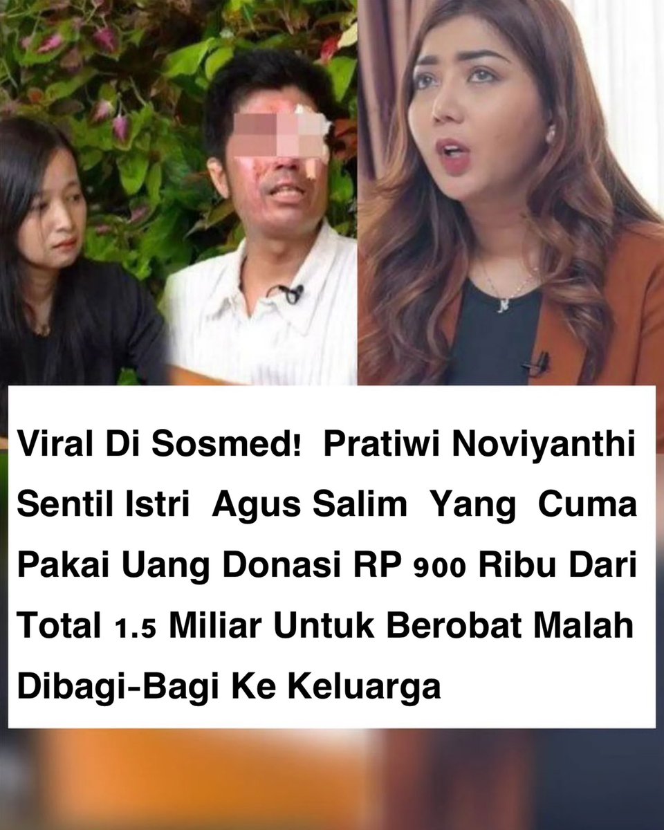 Lagi viral ini gaes!

Bjirr dapat donasi RP 1.5 Miliar eh katanya malah ditilep istrinya