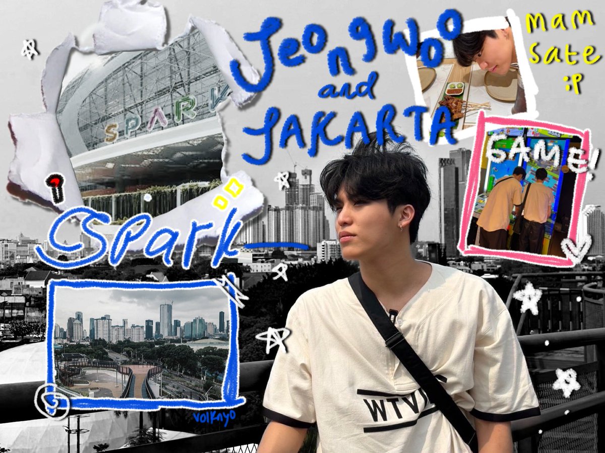 . . #박정우 and Jakarta ‼️ 🇮🇩 🍽 🍃