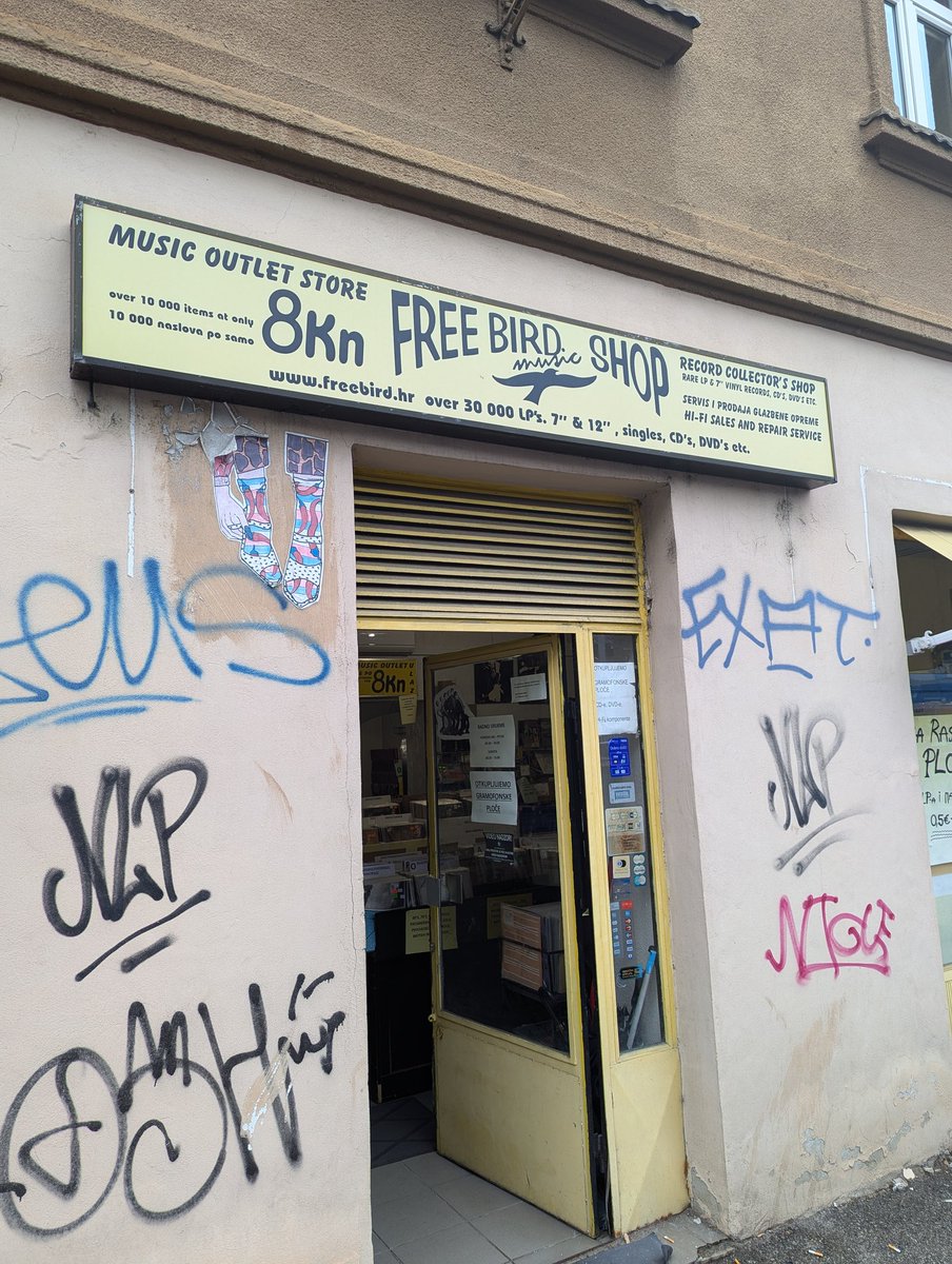 The #freebirdmusicshop in Zagreb 🇭🇷 - dg