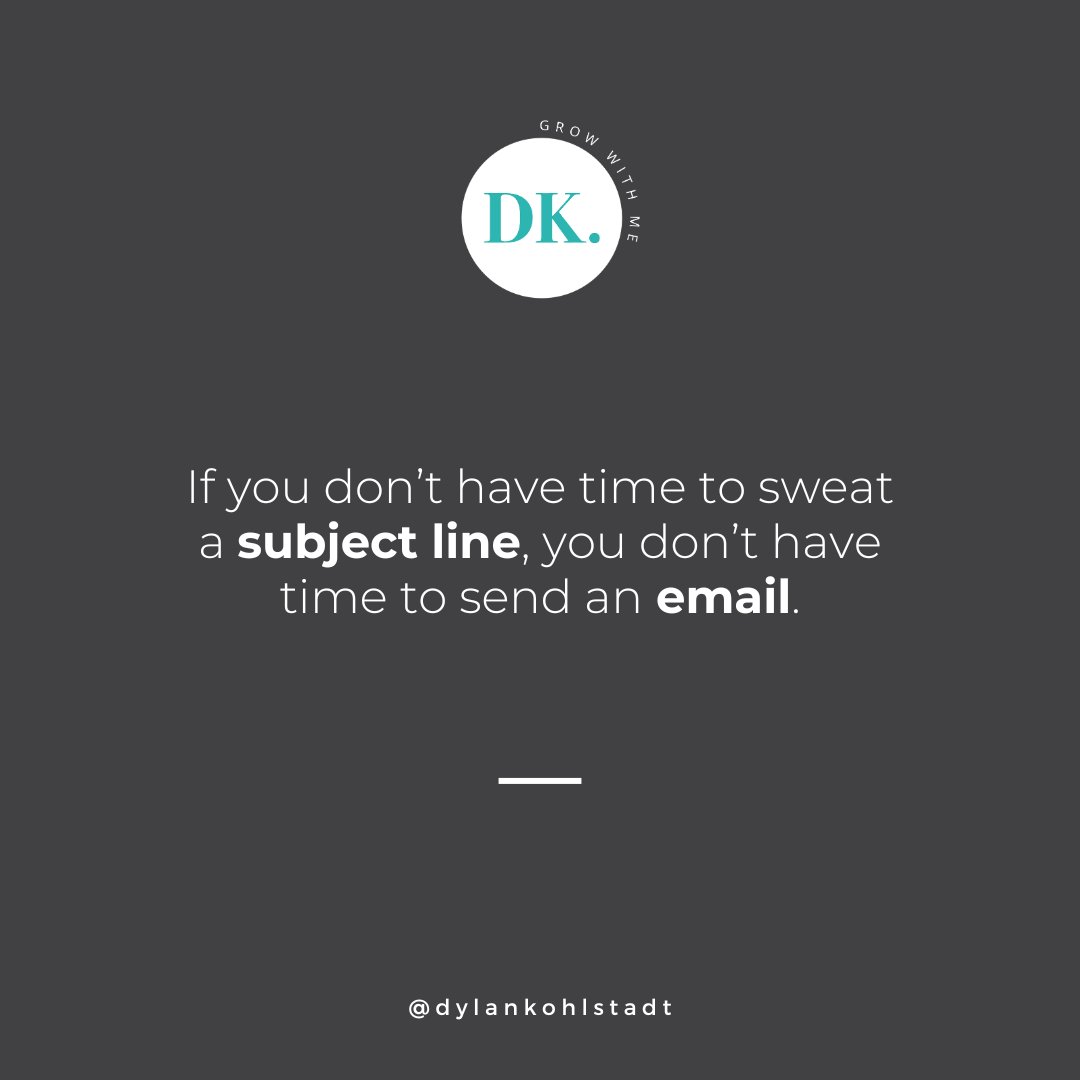 You can pack an email full of great content, but if you don’t sweat the subject line, your efforts are wasted.  

Be clear. 
Be clickable. 
Be personal.  

Watch my top tips for email marketing here: lnkd.in/dHZEHtfC 

#EmailMarketing #SubjectLines #EmailMarketingTips