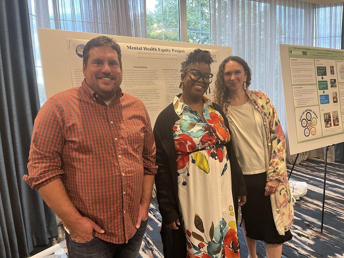 VCPI’s team presented a poster about our mental health equity survey &amp; training project at UVM’s recent Health Equity Summit. The conference was a wonderful opportunity to learn &amp; connect with colleagues and community advocates around critical public health ideas and solutions.