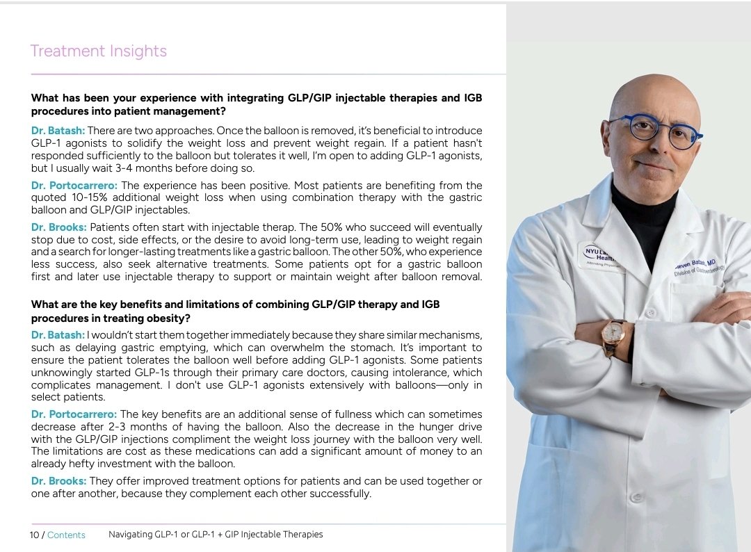 GIDrDon's tweet image. It&apos;s been an honor to share our expertise using #semaglutide or #tirzepatide and the #spatz3 #gastricballoon with CEO and founder of #spatzadjustableballoon Dr. Brooks and the one and only Dr. Batash 

#GITwitter #MedTwitter #bariatricendoscopy #changinglives