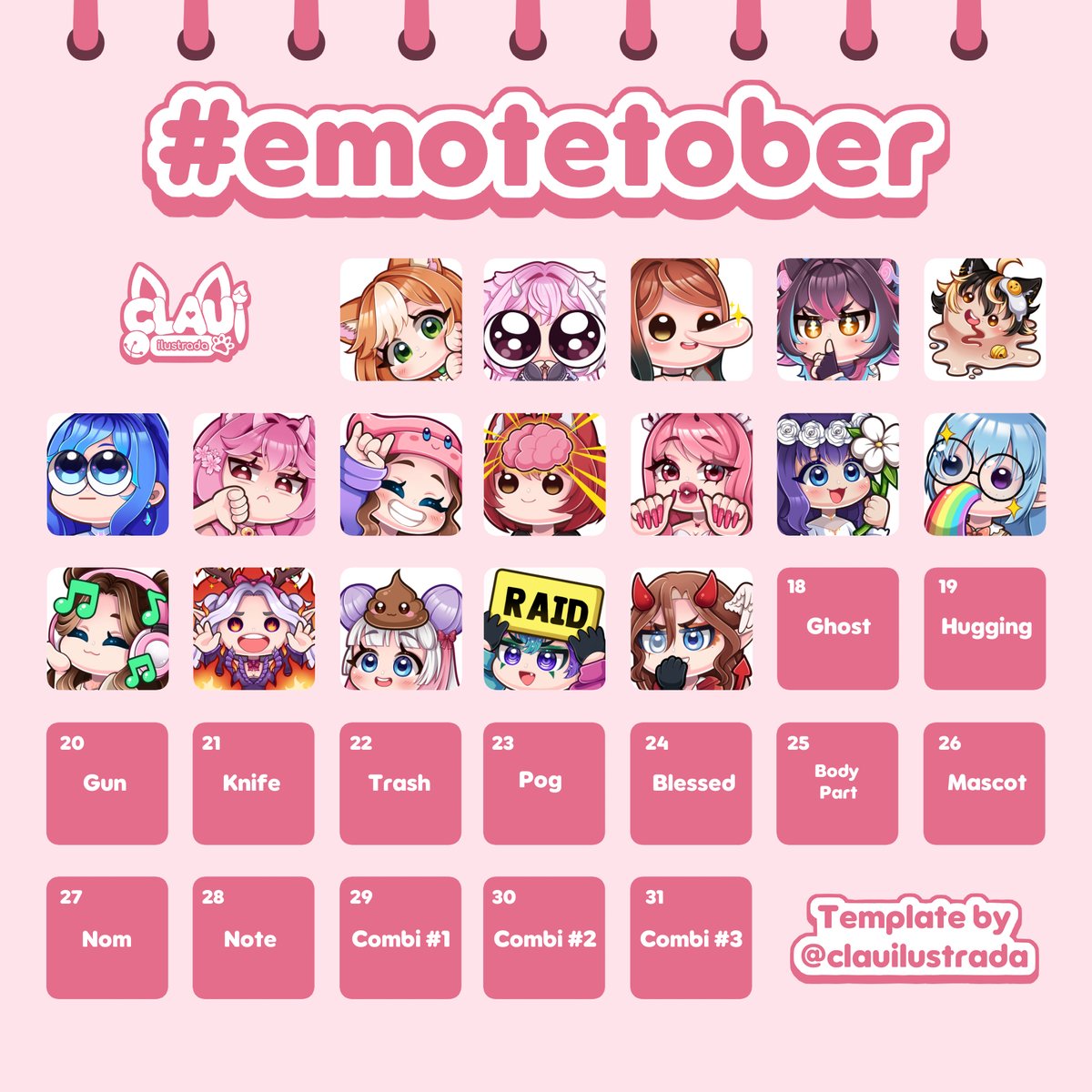 Day 17 ready!🥰 

Vtuber: @/Wayward_VT  

Remember to follow the steps in the tweet above to participate and have a chance to win a random emote!                            

#emotetober2024 #vtuber