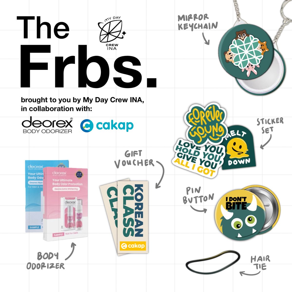 𝑫𝑨𝒀6 𝑭𝑶𝑹𝑬𝑽𝑬𝑹 𝒀𝑶𝑼𝑵𝑮 𝑱𝒂𝒌𝒂𝒓𝒕𝒂

𝑭𝒓𝒆𝒆𝒃𝒊𝒆𝒔 by <a href="/MydayCrewINA/">My Day Crew INA</a> x <a href="/deorex_official/">Deorex Body Odorizer</a> x <a href="/cakapcom/">Cakap</a> 🍀🎁

💌 19-20 Oktober 2024
📍 TBA on the day of concert

Rules to get the freebies on the tweet ⬇️

#DAY6_FOREVER_YOUNG_Jakarta