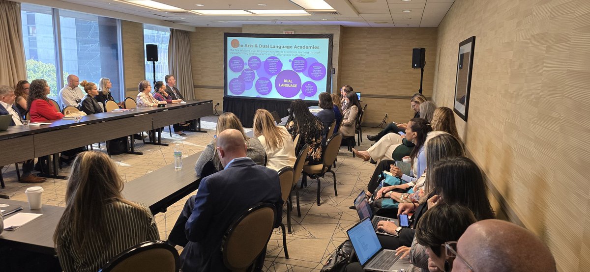 msmith4schools's tweet photo. Super proud of our @ArlingtonISD team presenting at the @GreatCitySchls Fall Conference! Our Fine Arts Dual-Language Academies are phenomenal opportunities for our students. #PoweredByPossibulities  #CGCS2024 https://t.co/vXokixZlBe