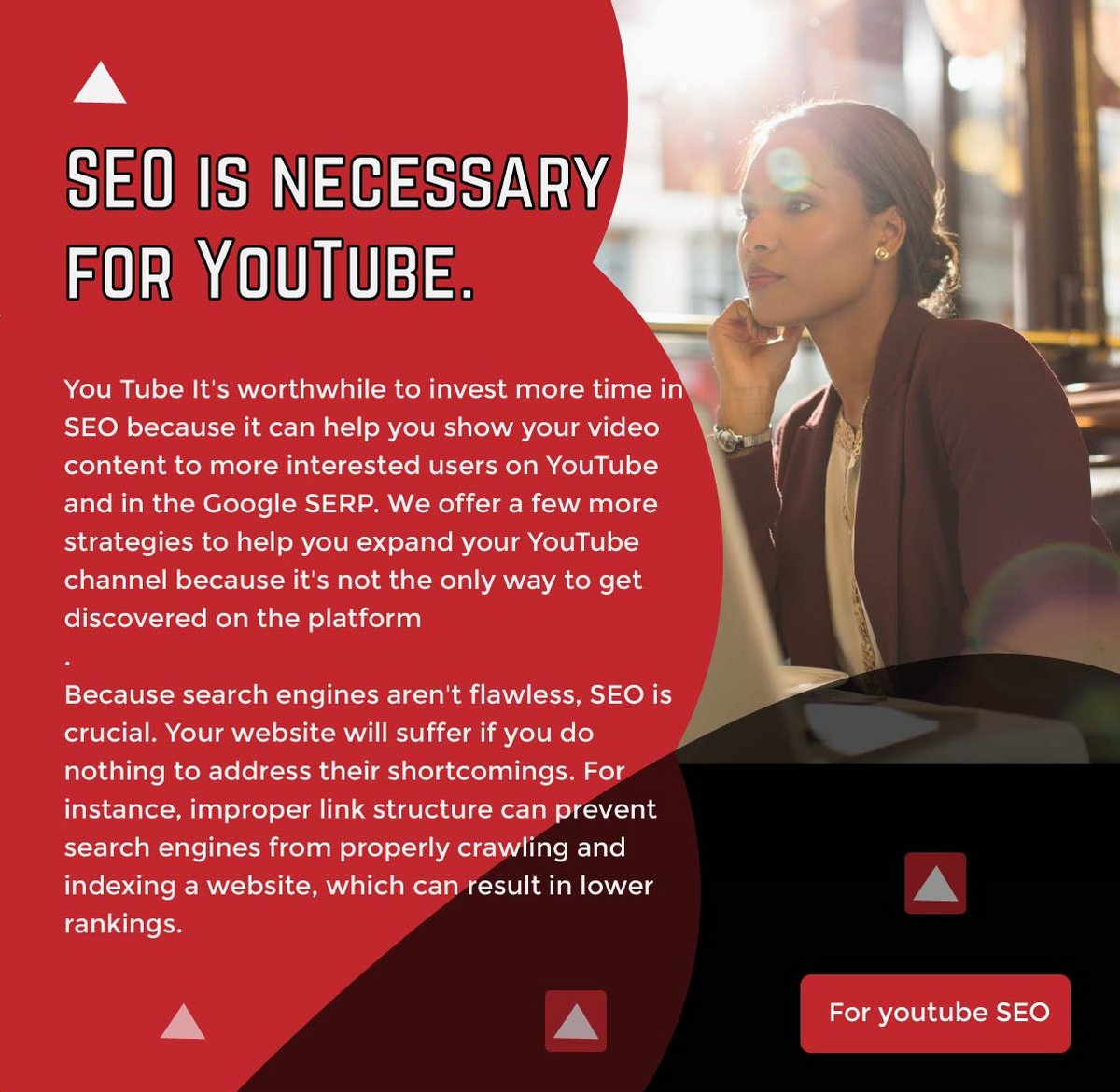 RebayaHasan's tweet photo. 👇 🎯 📢SEO is necessary for YouTube.👇
🎯YouTube SEO can help serve your video content to more interested viewers on YouTube and on the Google SERP, so it's worth taking the extra time.#youtubing #youtubesetup #youtubeseoservice #businessgrowthstrategy #businessgrowthexpert s https://t.co/pecSENwWae