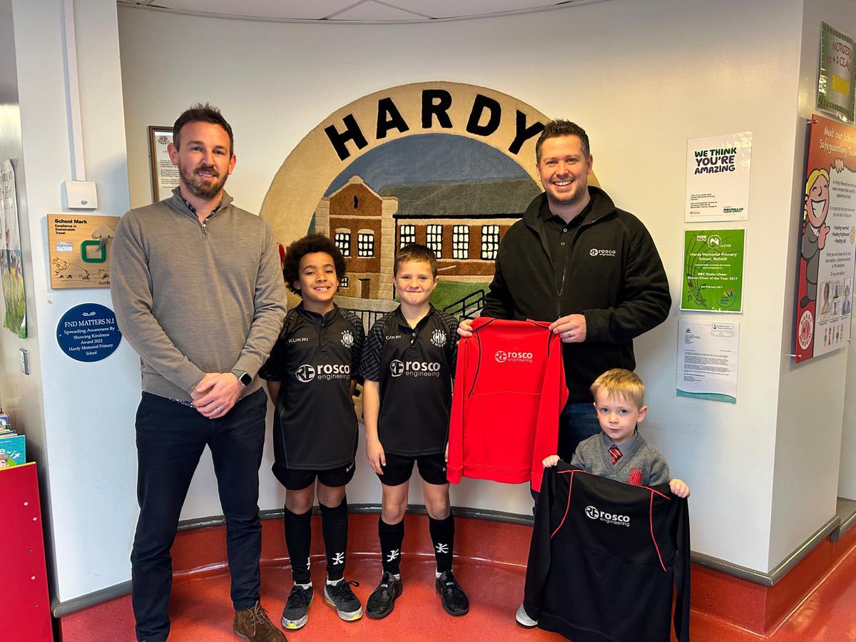 It was a pleasure to have our new kit sponsors join us in assembly this morning, allowing us to say a huge ‘Thank You’ and show off the new kits to our boys and girls. 

Incredibly generosity from a host of local businesses! ⚽️ 🏑 🏉 <a href="/KukriIreland/">Kukri Ireland</a>